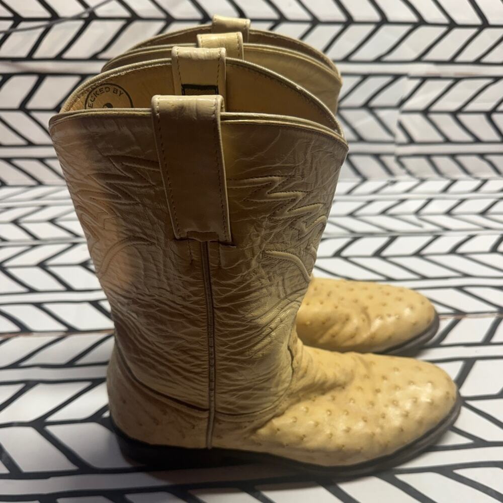 Los Altos Leather Cowboy Boots size 7.5 Wide Men’s
